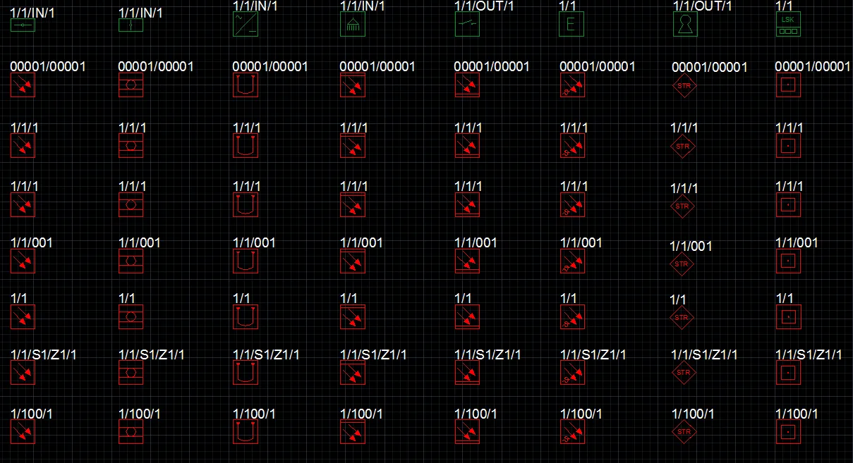 CAD symbol library for automatic import in GEMOS