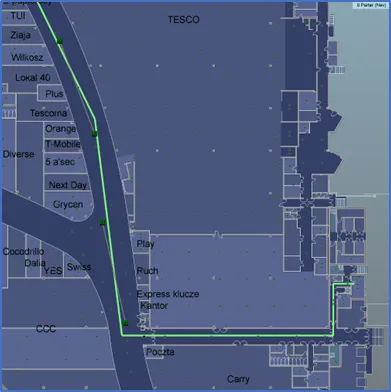 Automatyczne wyznaczanie najkrótszej drogi do miejsca alarmu