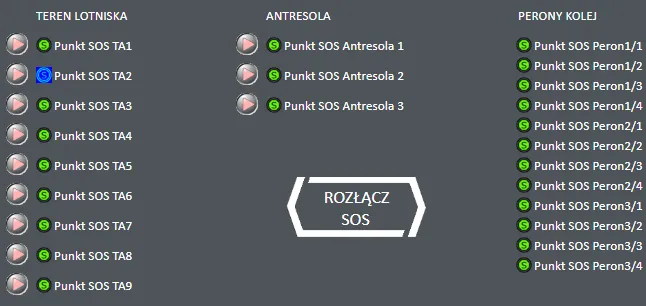 Integracja z kolumnami SOS i automatyka kamery alarmowej w GEMOS