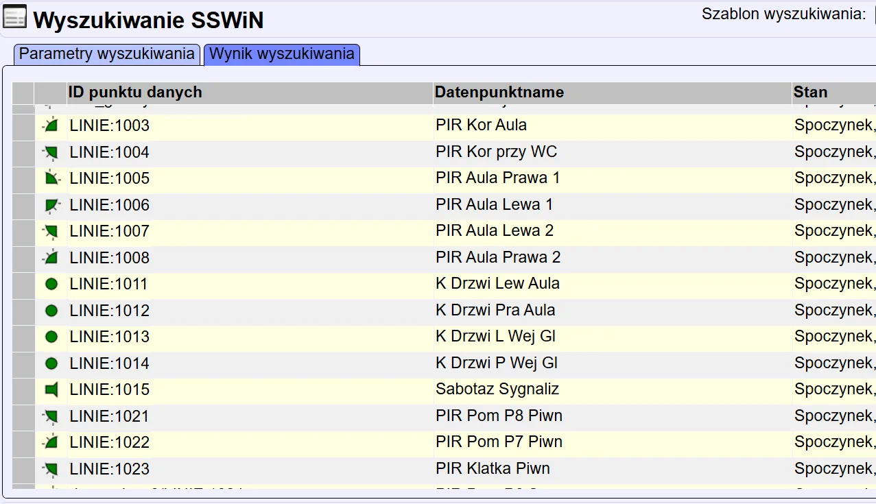 Zdalne sterowanie strefami SSWiN z poziomu wizualizacji GEMOS