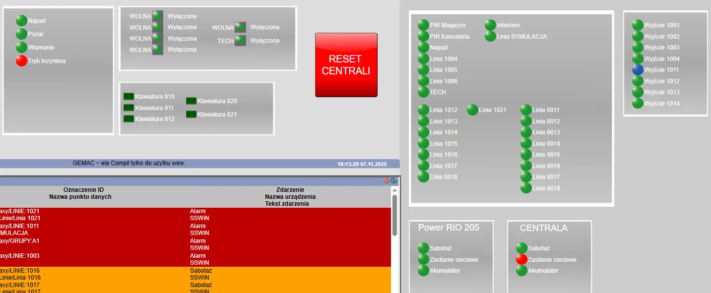 Synchronizacja czasu między systemami bezpieczeństwa w środowisku PSIM
